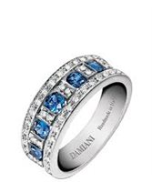 Anello Damiani Donna Belle Epoque in Oro bianco Zaffiro 0.86 Ct 20049790-14 - 20049790-13